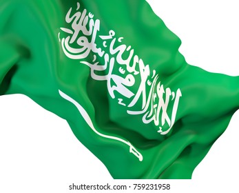 Closeup Waving Flag Saudi Arabia 3d Stock Illustration 759231958 ...