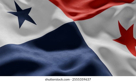 Close-up of Waving Panama flag, suitable for patriotic designs, Independence Day celebrations, or travel materials
 - Powered by Shutterstock