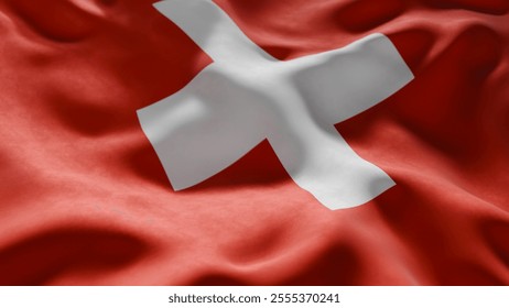 Close-up of Waving Switzerland flag, suitable for patriotic designs, Independence Day celebrations, or travel materials
 - Powered by Shutterstock