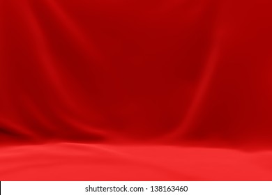 Cloth Background In Red Color