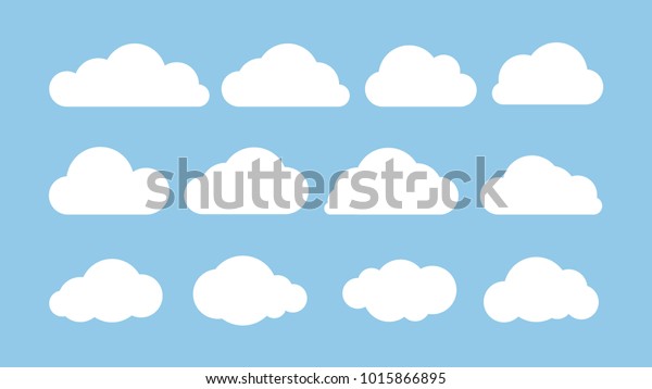 雲 青の背景に抽象的な白い曇り イラスト のイラスト素材