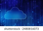 Cloud Computing Concept Background, Cyber Security, Future Technology, Digital Data Network Connection Background, internet data storage, Data Cloud