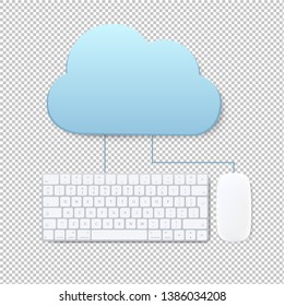 Cloud Computing Concept Transparent Background