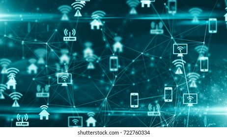 Cloud computing online storage for fintech IOT computer network connectivity for devices