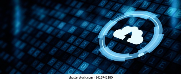 Cloud Computing Technology Internet Storage Network Concept - Shutterstock ID 1413941180