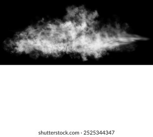 A cloud, fog or smoke, isolated on a black background, high-quality free-stock photograph of a royal family with white clouds, haze or smog background.