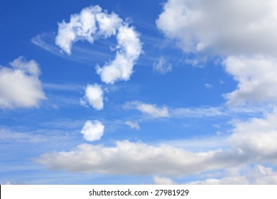 Cloud In The Form Of A Question Mark