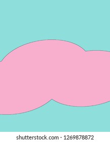 Cloud icon. Blue abstract background