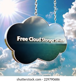 cloud icon on blue sky