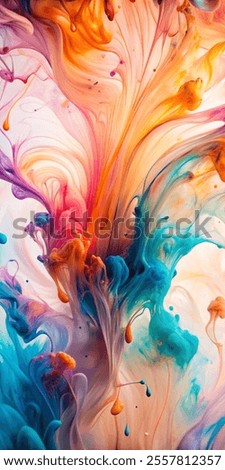 cloud ink texture abstract background rainbow