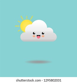 Cloud Laughing Expression Stock Illustration 1295802031 | Shutterstock