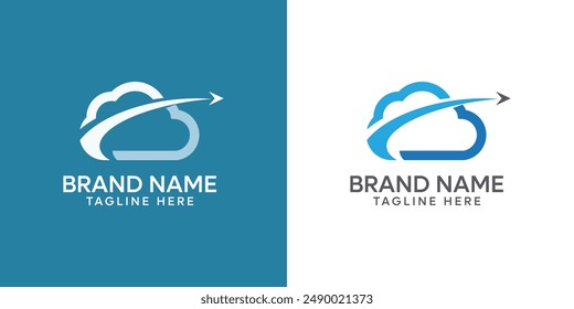 Cloud logo vector for software house, software developer, web developer, web hosting, domain, cloud services, website, cloud computing, data warehouse, big data. - Powered by Shutterstock