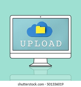 Cloud Network Computer Device Concept
