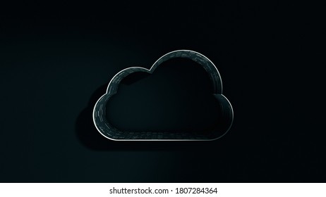 Bronze Cloud Logo On Black Background Stock Illustration 1172887402 ...