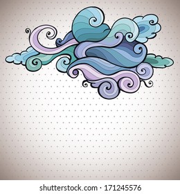 Cloud Swirls Abstract Background Stock Illustration 171245576 ...