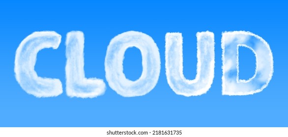 Cloud Text Effect | Cloudy Background | Clouds In Blue Sky