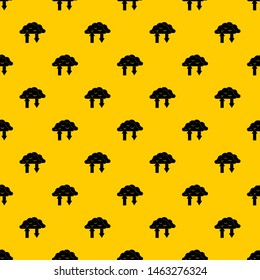 Clouds with arrows pattern seamless repeat geometric yellow for any design