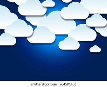 Clouds Background Representing Empty Space And Backgrounds
