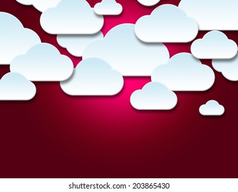 Clouds Background Representing Text Space And Copyspace