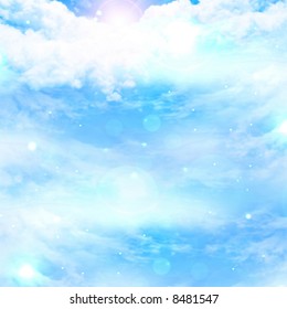 Clouds with intense sunlight