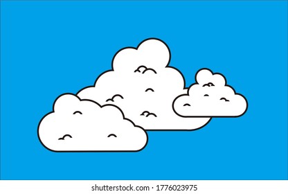 A lot of clouds in the sky