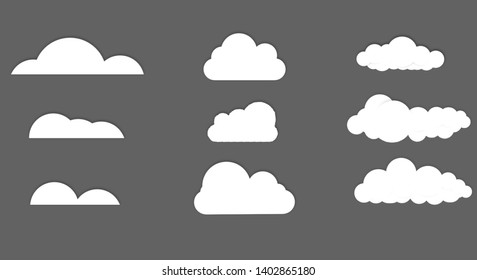 Clouds in the sky  InfoGraphics  2D