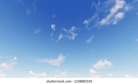 Cloudy blue sky abstract background, blue sky background with tiny clouds, 3d rendering