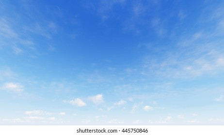 Cloudy blue sky abstract background, blue sky background with tiny clouds, 3d rendering