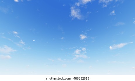 Cloudy blue sky abstract background, blue sky background with tiny clouds, 3d rendering