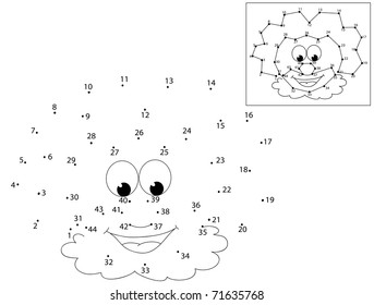 Clown Face: Dots Game For Kids.