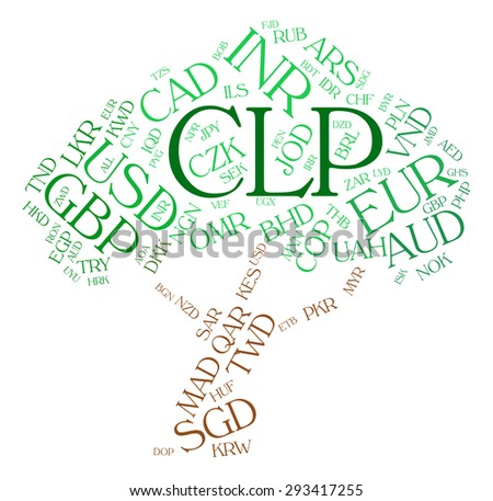 Royalty Free Stock Illustration Of Clp Currency Meaning Forex - 