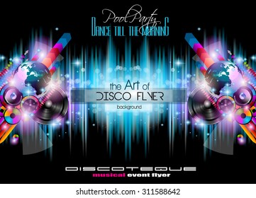 Club Disco Flyer Set with  Music themed backgrounds. A lot of diffente style flyer for your techno, hip hop, electro or metal  music event Posters and advertising printed material. - Powered by Shutterstock