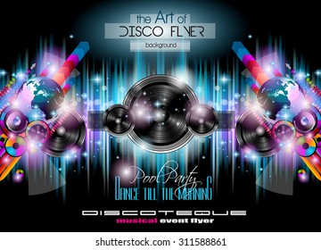 Club Disco Flyer Set with  Music themed backgrounds. A lot of diffente style flyer for your techno, hip hop, electro or metal  music event Posters and advertising printed material. - Powered by Shutterstock