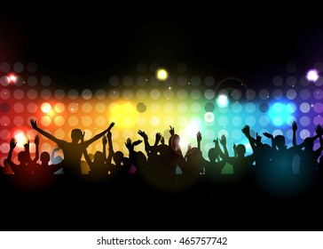 Crowd Party People Vector Background Stock Vector (Royalty Free ...