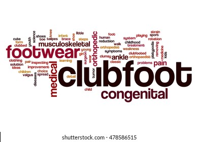 Clubfoot Word Cloud Concept