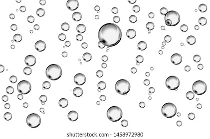 Cluster Black Lined Bubbles Isolated On Stock Illustration 1458972980 ...