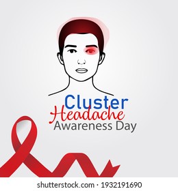 Cluster Headache Awareness Day. character man background - Powered by Shutterstock