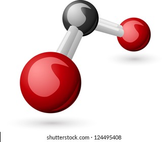 CO2 Carbon Dioxide Molecule