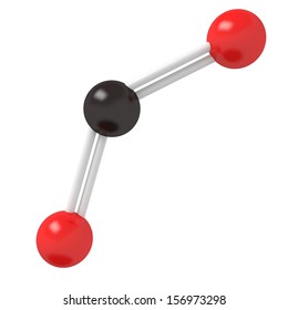 CO2 Carbon Dioxide Molecule