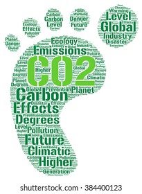 Co2 Word Cloud Concept Stock Illustration 384400123 