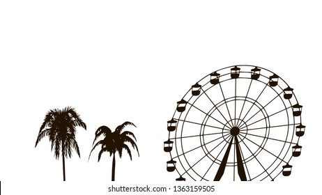 Coachella, Indio, United States, Music Festival Silhouette