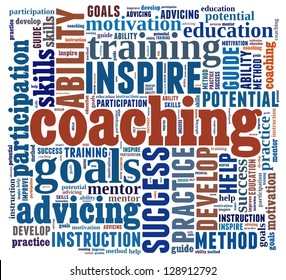 Coaching Concept In Word Collage