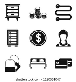 Coaching Inn Icons Set. Simple Set Of 9 Coaching Inn Icons For Web Isolated On White Background