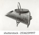 Coal Scuttle (ca. 1938) by Mildred Ford. Vintage Coal Scuttle artwork drawing illustration by Mildred Ford. Old vintage Coal Scuttle drawing illustration. Antique object drawing illustration