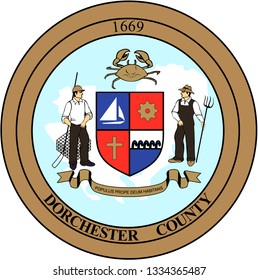 Coat Of Arms Of Dorchester County. America