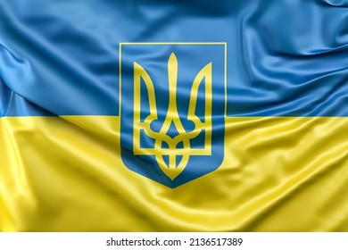 Coat Of Arms And Flag Of Ukraine