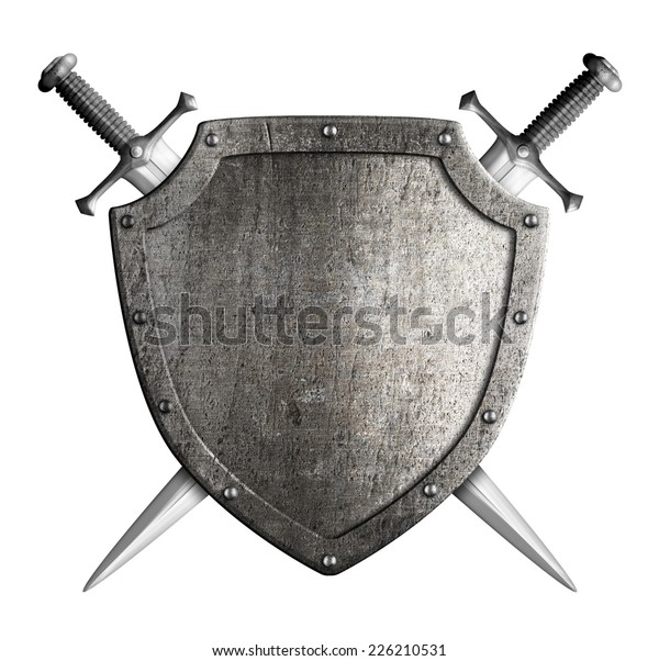 Coat Arms Medieval Knight Shield Sword Stock Illustration 226210531 ...