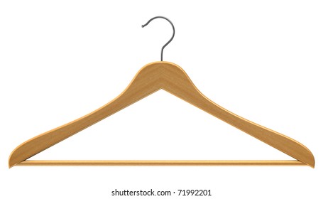 Coat Hanger Isolated On White