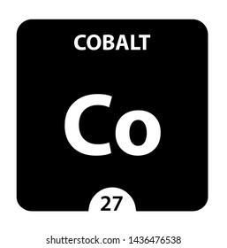 Cobalt Co Chemical Element Sign 3d Stock Illustration 1436476538 ...