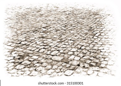  cobblestone background - illustration based on own photo image